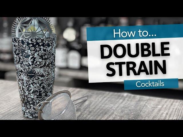 Double Straining Cocktails | Bartending Basics & Beginner Home Bar Essentials | Drinkstuff