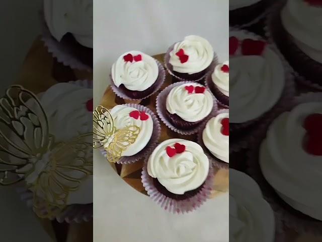 Customised red velvet Cup cakes
