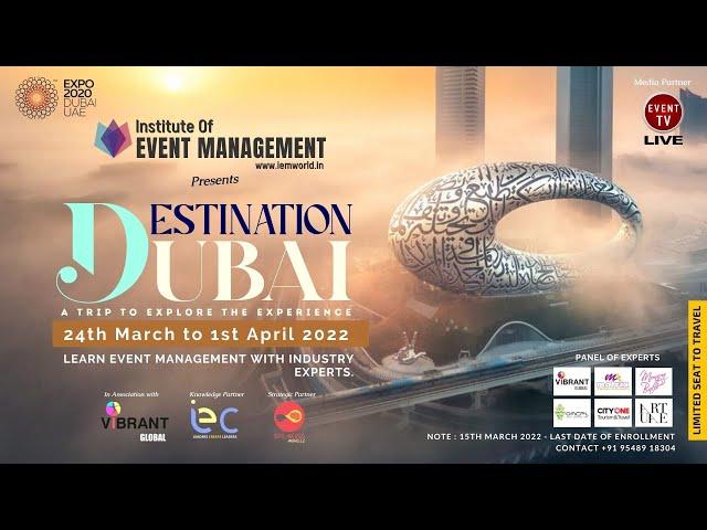 Get the International Event Certification with Institute of Event Management