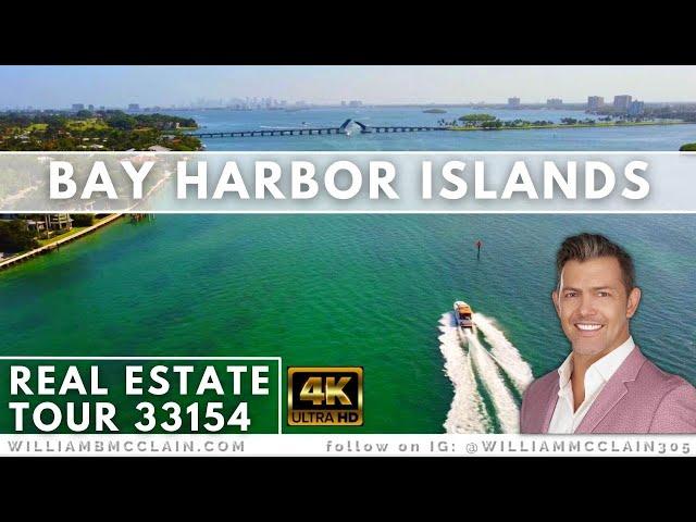 Bay Harbor Islands Real Estate Tour- HD Aerial Drone-  Waterfront Condos and Luxury Homes