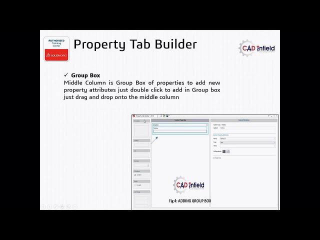 SOLIDWORKS Property Tab Builder