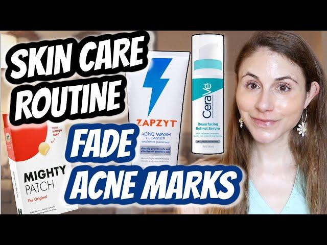 SKIN CARE ROUTINE for fading POST ACNE MARKS| Dr Dray