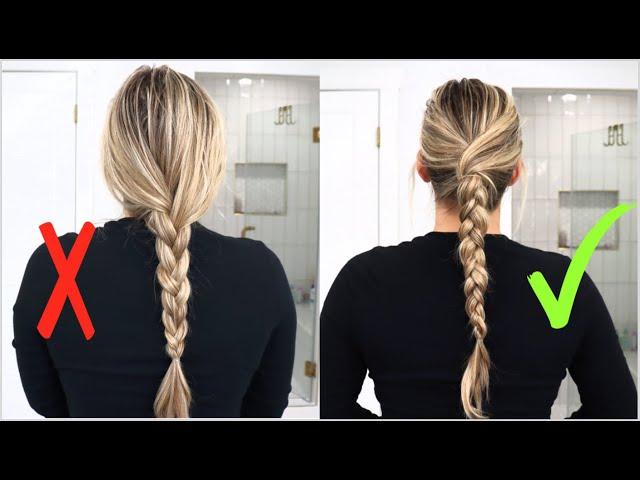 DROOPY BRAID HACK! STOP DOING YOUR BRAID THIS WAY. TRY THIS INSTEAD! Braided Hairstyle | Long Hair