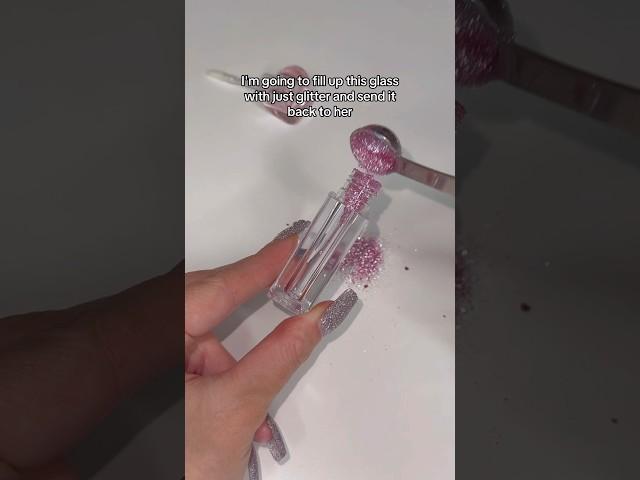 This lipgloss only has 1ml of gloss in it… a SCAM #lipgloss #shorts