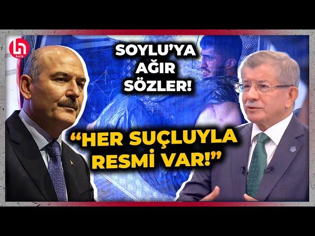 Ahmet Davutoğlu'ndan gündem yaratacak 'Soylu' sözleri! "Şehit polisimizi öldürenle bile resmi var!"