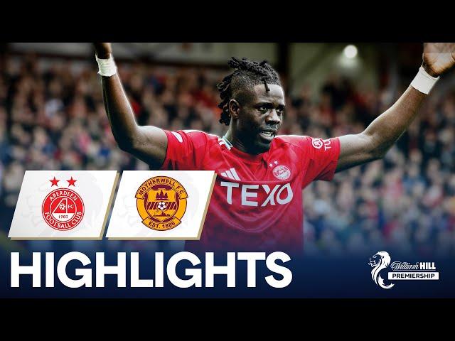 Aberdeen 2-1 Motherwell | Gueye’s Double Seals Win for The Dons | William Hill Premiership