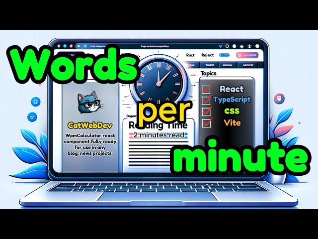 Words per minute calculator with React/TypeScript @catwebdev