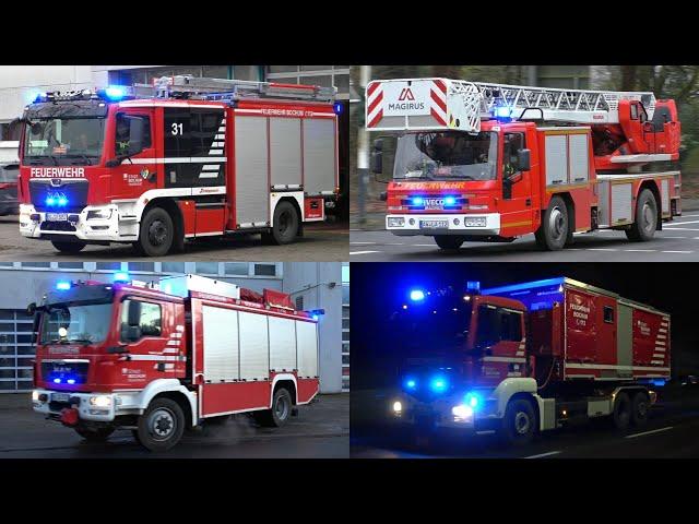 [GROẞEINSATZ während STURM!] 3x WLF, FEUERWEHRKRAN & NEUES FF HLF | Feuerwache 3 BOCHUM