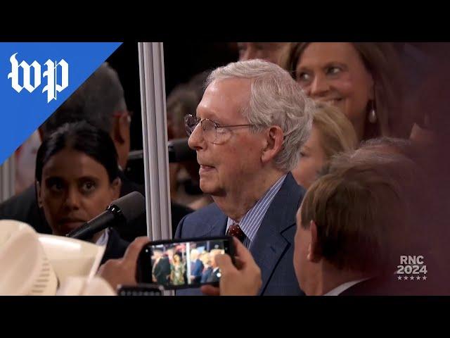 Mitch McConnell booed during RNC vote call