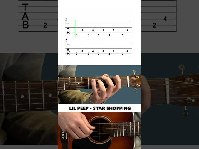 Lil Peep - Star Shopping - GUITAR TAB