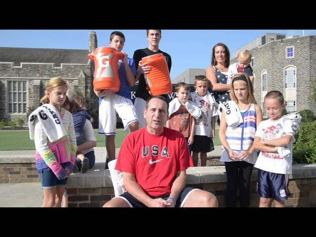 Coach K's Ice Bucket Challenge