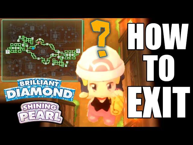 HOW TO EXIT Grand Underground in Pokemon Brilliant Diamond and Shining Pearl