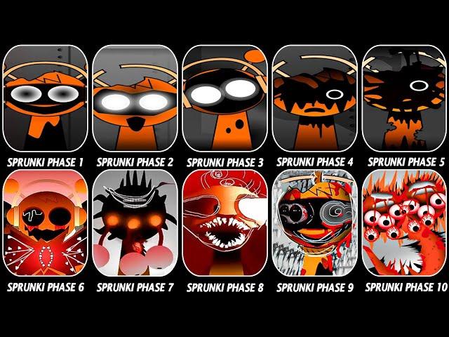 Phase 1 VS Phase 2 VS Phase 3 VS Phase 4 VS Phase 5 VS Phase 6 VS Phases 7-10 in Incredibox Sprunki!