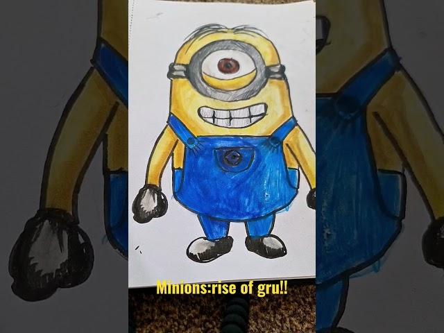 minions #minions #art #ohuhumarkers #gru