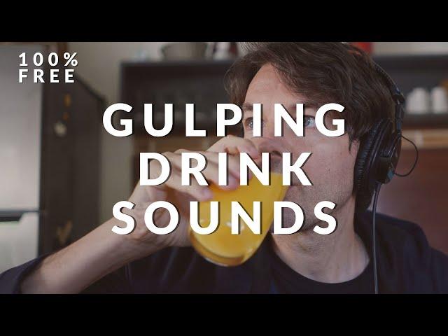 Distinctive Gulp Sound Effects | Drinking Sounds | Royalty-Free Download