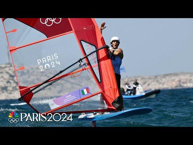 Marta Maggetti cruises to windsurfing gold for Italy | Paris Olympics | NBC Sports