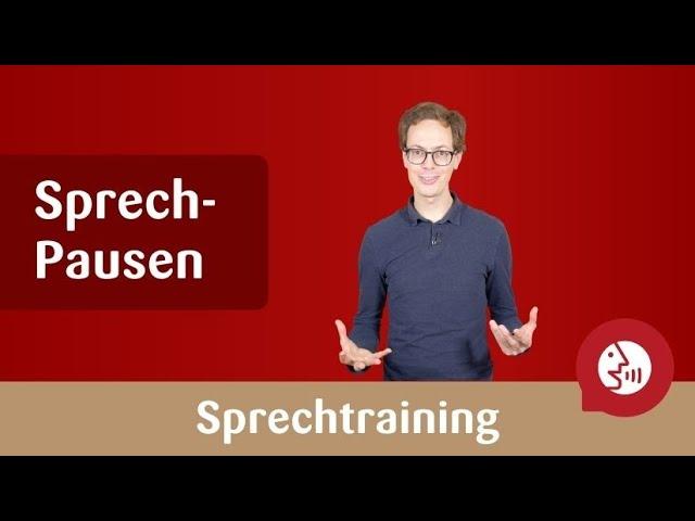 Sprechtraining - Pausen