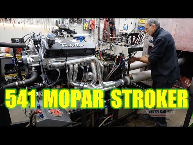 541 Mopar Stroker BLASTS on Nick's Dyno