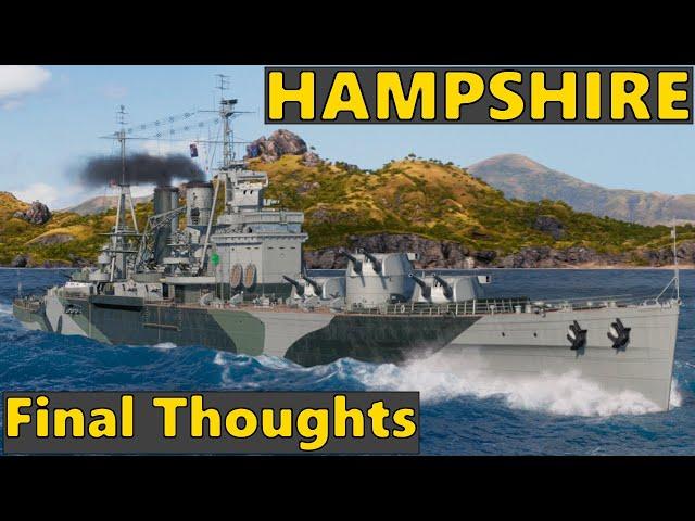 Hampshire - Review - T8 British Cruiser | World of Warships