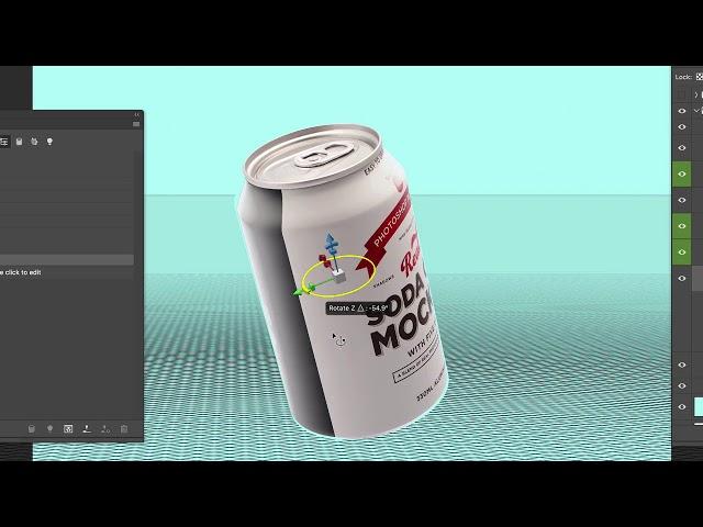 Soda can mockup