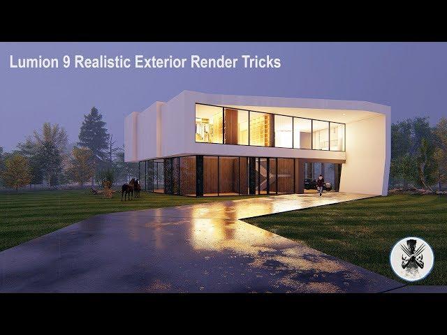 Lumion 9 Tricks 3dgrass , real sky , rainy efect (Free Scene)