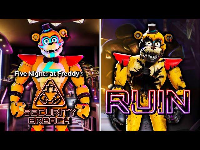 FNAF Security Breach + RUIN DLC | ALL ENDINGS | Full Game Walkthrough | No Commentary