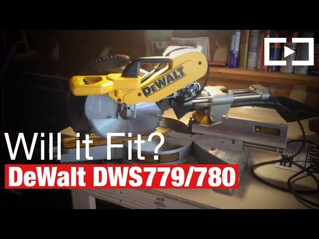 Bench Depth Requirement for DeWalt DWS779 DWS780 Compound Sliding Miter Saw | Will it fit? How Deep?