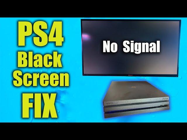 PS4 Black Screen FIX