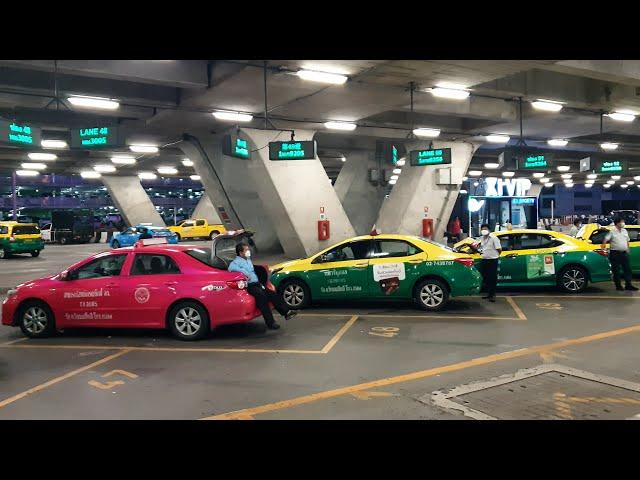 How to get an Airport Taxi at Suvarnabhumi Airport in Bangkok, Thailand (2024) (4K) Complete guide