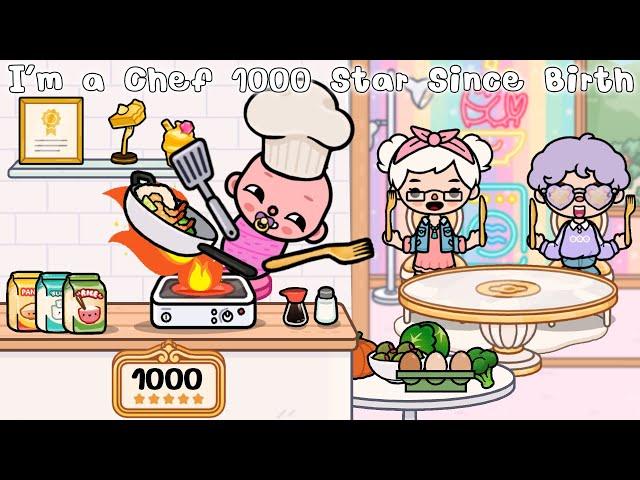 I’m a Chef 1000 ⭐️ Since Birth Toca life story l Toca Boca