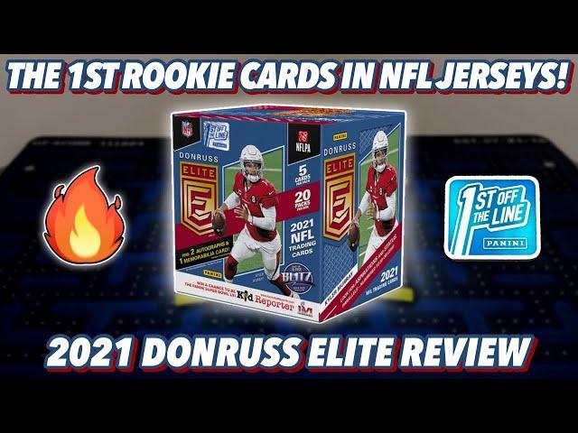 THE 1ST ROOKIE CARDS IN NFL JERSEYS! | 2021 Panini Donruss Elite Football FOTL Hobby Box Review