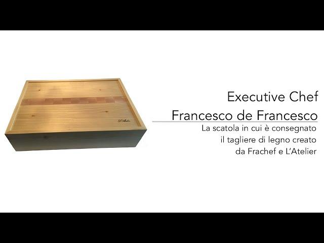 La scatola del tagliere di legno di Frachef/L’Atelier