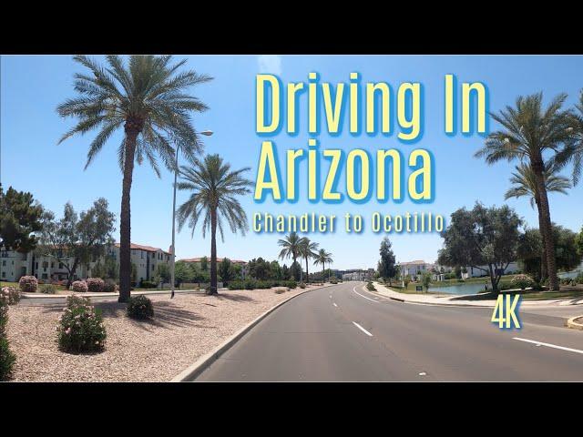 Driving in Arizona 4k | Chandler Ocotillo Scenic Neighborhood Tour