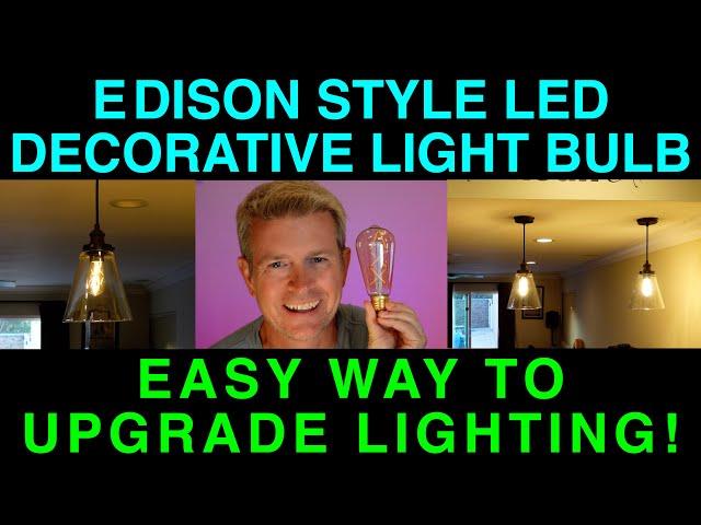 LED Edison Style Teardrop LED Light Bulb by OMED Unbox Demo Review