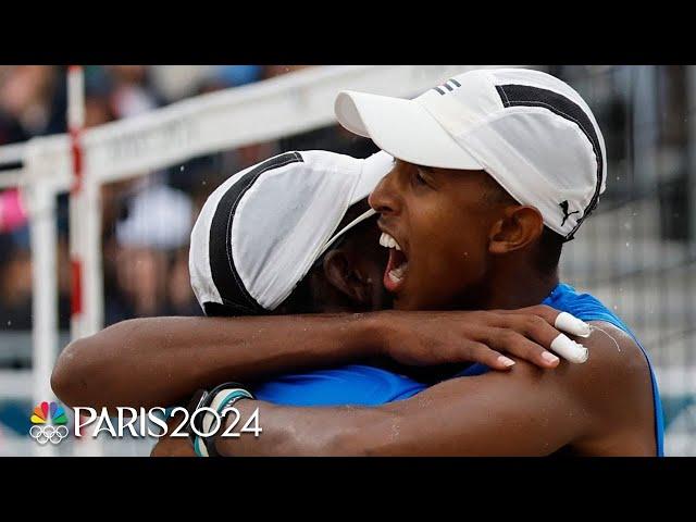 Cuba proves to be too much for U.S. in men's beach volleyball prelims | Paris Olympics | NBC Sports