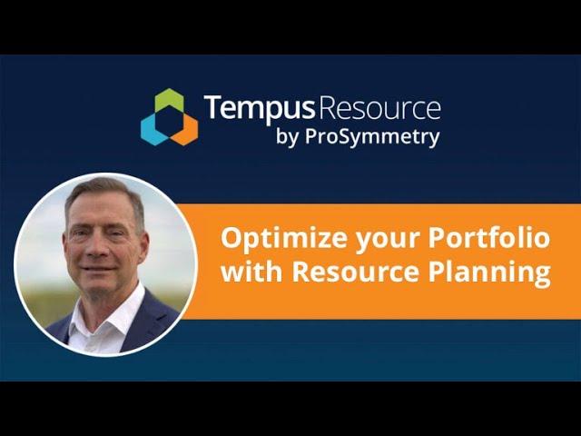 Optimize your Portfolio with Resource Planning