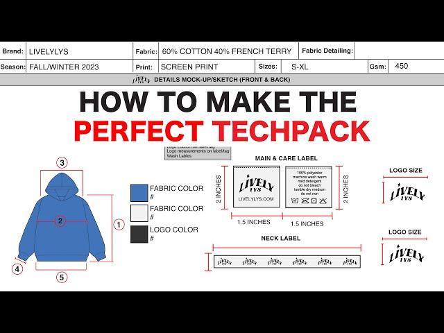 How to Make the Perfect Tech Pack for your Clothing Brand | A Comprehensive Guide