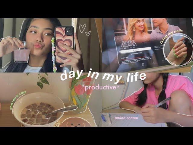 A PRODUCTIVE DAY IN MY LIFE  ; online class vlog pt.3