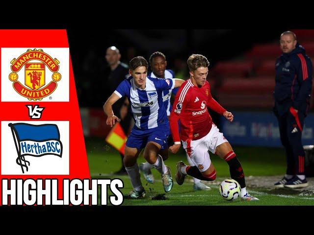 Manchester United vs Hertha Berlin | All Goals & Highlights | U21 International Cup | 01/09/24