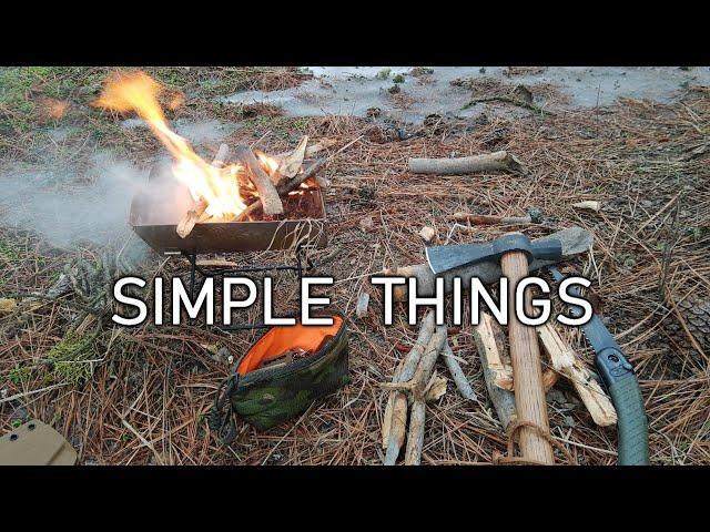 Simple Bushcraft, Winter Dayhike With CRKT Hammer Chogan, UCO Grill, EDC Rucksack,