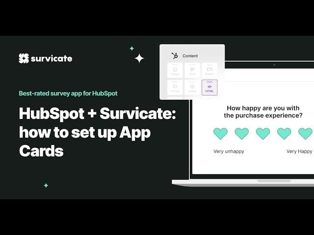 HubSpot + Survicate: How to set up App Cards