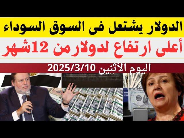 سعر الدولار اليوم/أسعار الدولار في مصر اليوم الأثنين2025/3/10/سعر الدولار في السوق السوداء في مصر