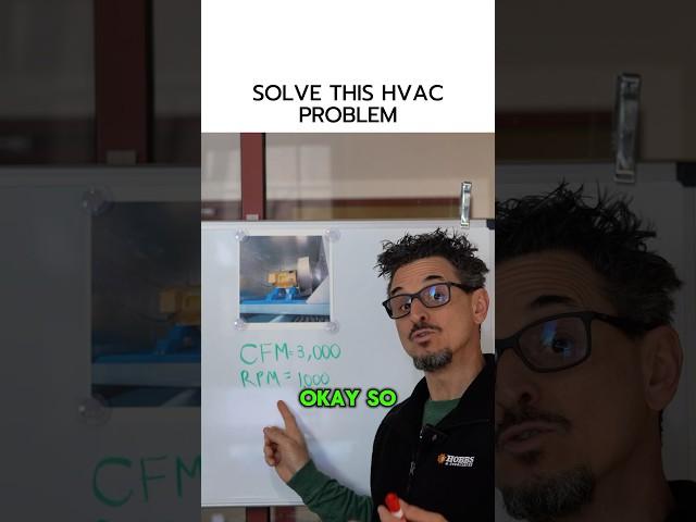 Using fan laws to solve HVAC problems.