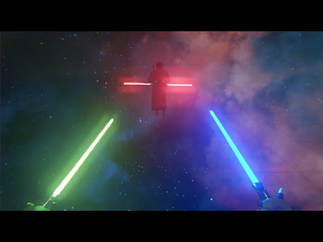 some gay ass choreographed lightsaber fight that me and my friend made, ignore