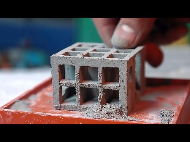 Man Builds Tiny Houses with Mini Bricks | DIY Constructions by @DIY-Garage