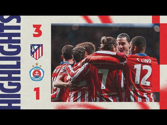 HIGHLIGHTS | Atlético de Madrid 3-1 Slovan Bratislava | UCL |  Griezmann (2) & J. Alvarez