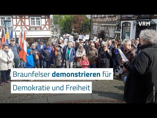 Demonstration für Freiheit und Demokratie in Braunfels