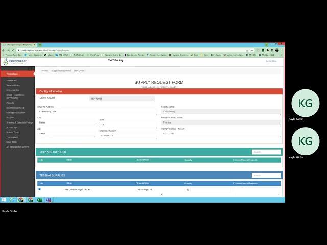 How to order Supplies in your Precision Point Diagnostics Provider Portal