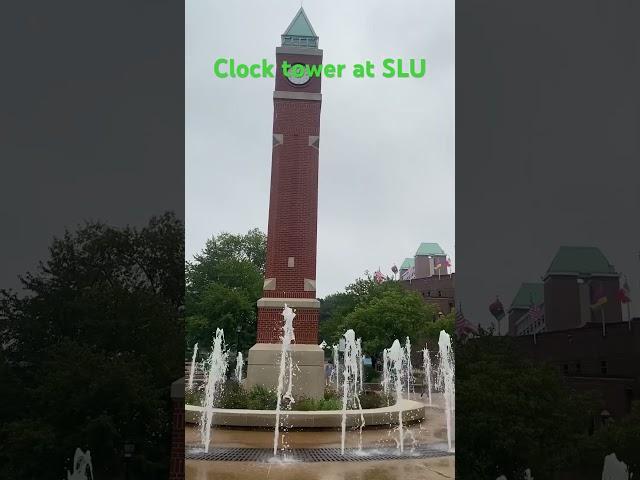 Clock tower at Saint Louis university centre of remembrance of route