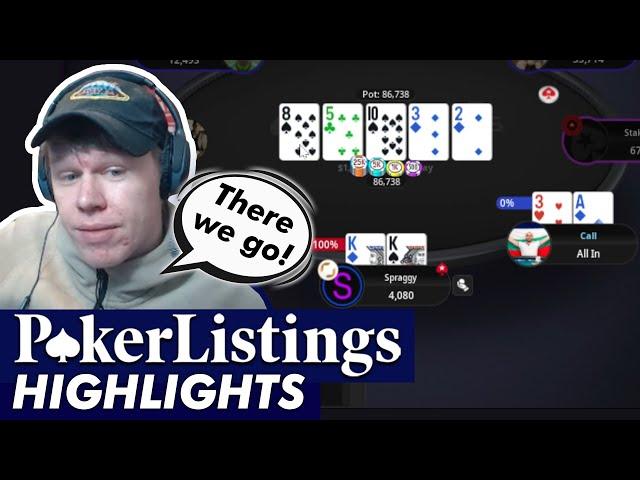 Spraggy gets treated in a $1K Super Tuesday! Online Poker Highlights!